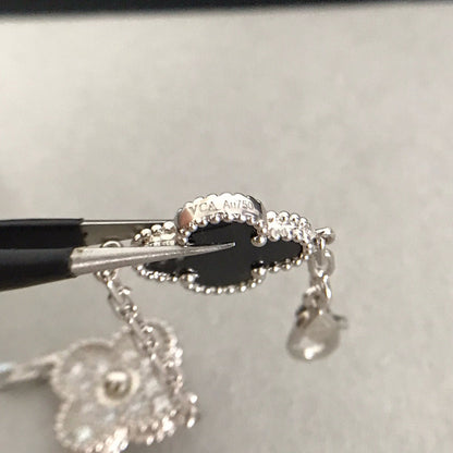 [OrnoraJewelry] CLOVER 5 MOTIF ONYXS BRACELET COLLECTION