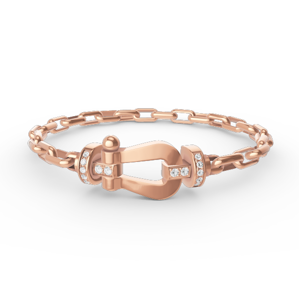 [OrnoraJewelry]FORCE LARGE HORSESHOE CLASP  METAL BRACELET