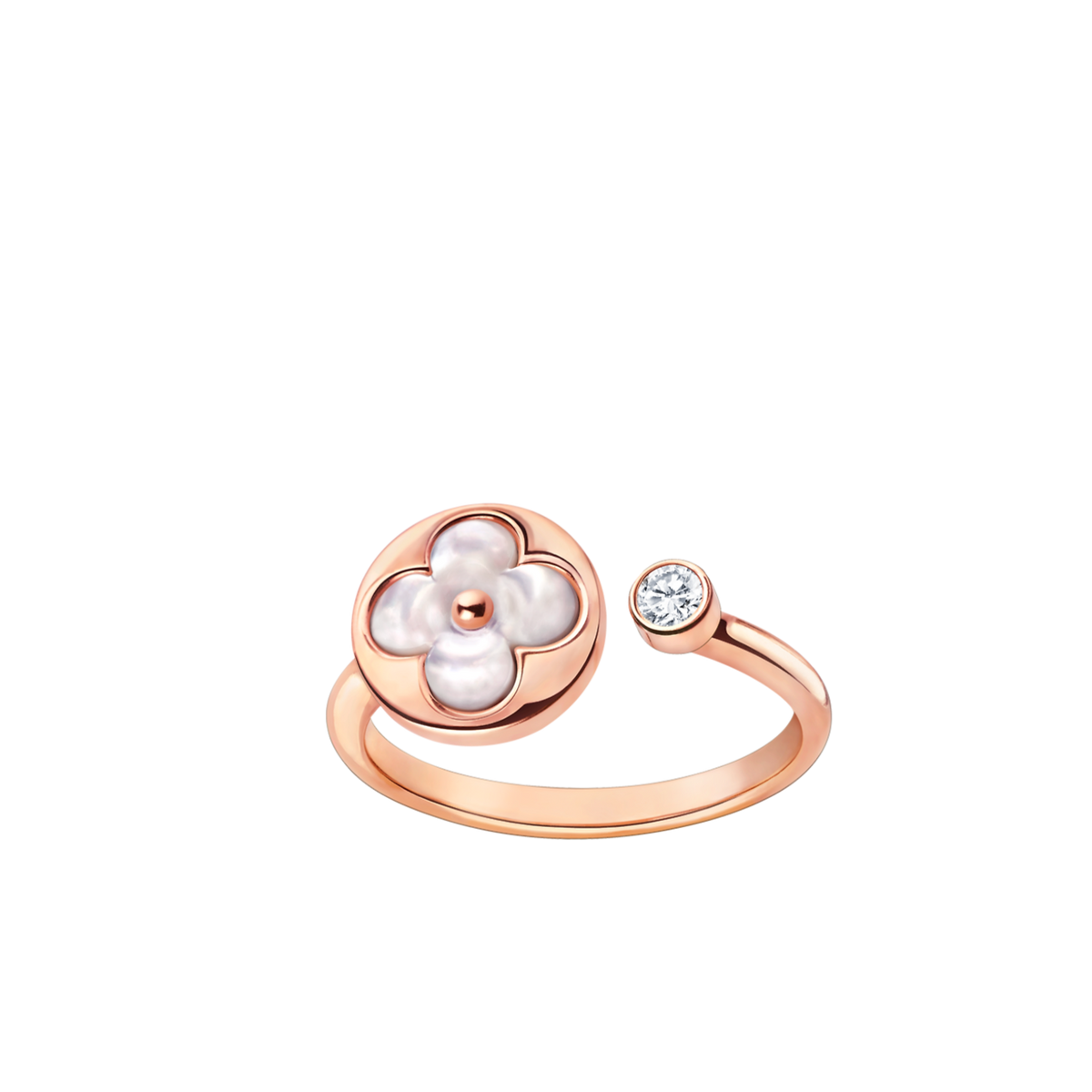 [OrnoraJewelry]SUN 1 DIAMOND PINK MOP RING