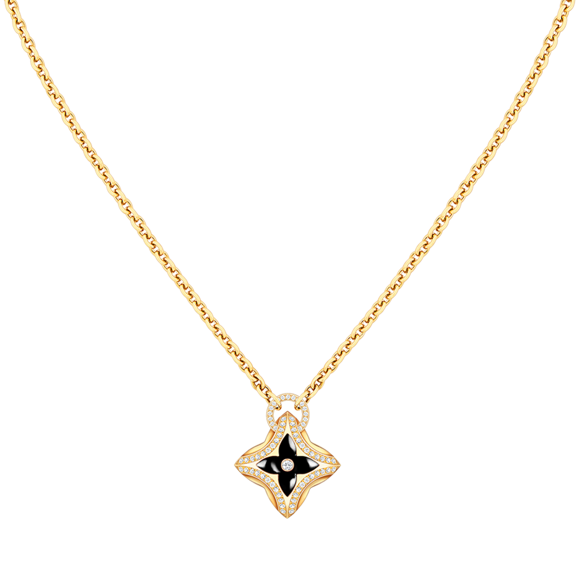 [OrnoraJewelry]OrnoraPEDANT PINK GOLD DIAMOND NECKLACE