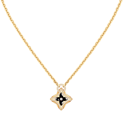 [OrnoraJewelry]OrnoraPEDANT PINK GOLD DIAMOND NECKLACE
