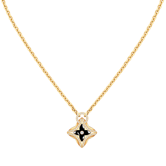 [OrnoraJewelry]OrnoraPEDANT PINK GOLD DIAMOND NECKLACE