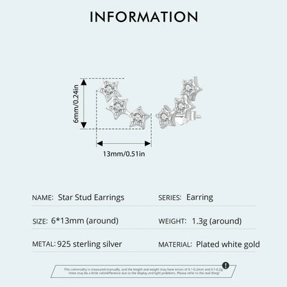 Silver Tiny OrnoraEarrings Studs for Women Teen Girls