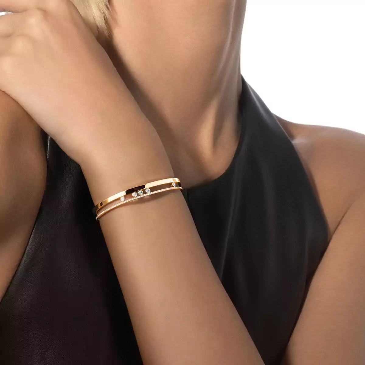 [Ornora Jewelry]Move Romane Diamond Bangle Bracelet