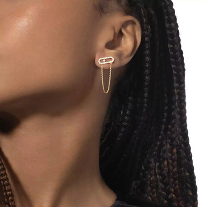 [Ornora Jewelry]Move Uno Diamond Earrings