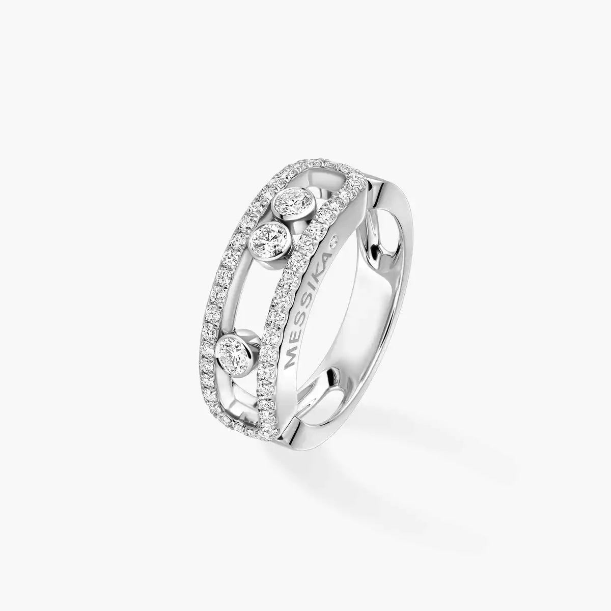 [Ornora Jewelry] Move Gold Diamond Pave_ Ring