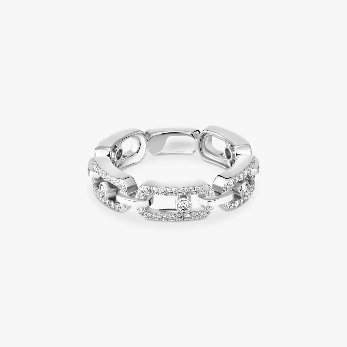[Ornora Jewelry]Move Link Pave_-Set Diamond Ring in Gold