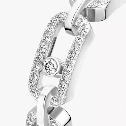 [Ornora Jewelry]Move Link Pave_-Set Diamond Ring in Gold