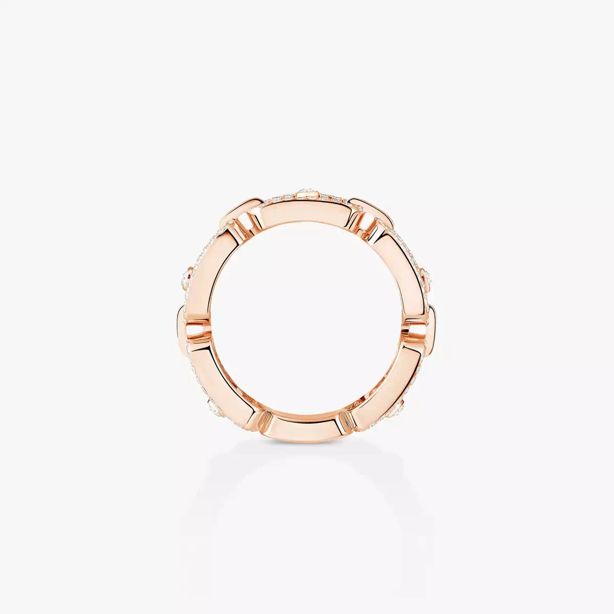 [Ornora Jewelry]Move Link Pave_-Set Diamond Ring in Gold