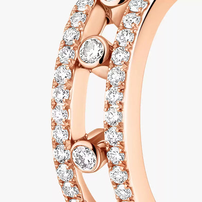 [Ornora Jewelry]Diamond Pave_ Hoop Earrings Move
