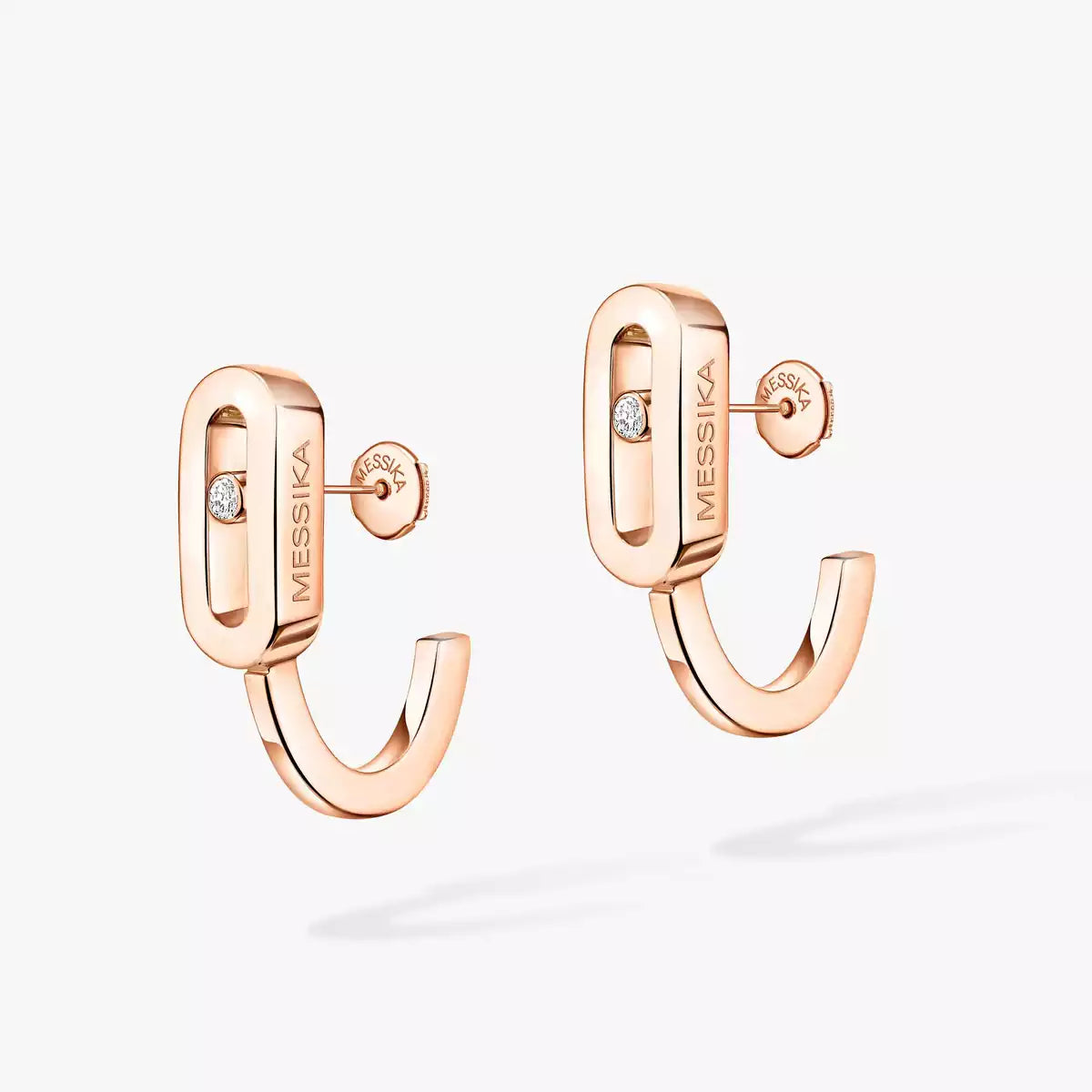 [Ornora Jewelry]Diamond Mini Hoop Earrings Move Classique
