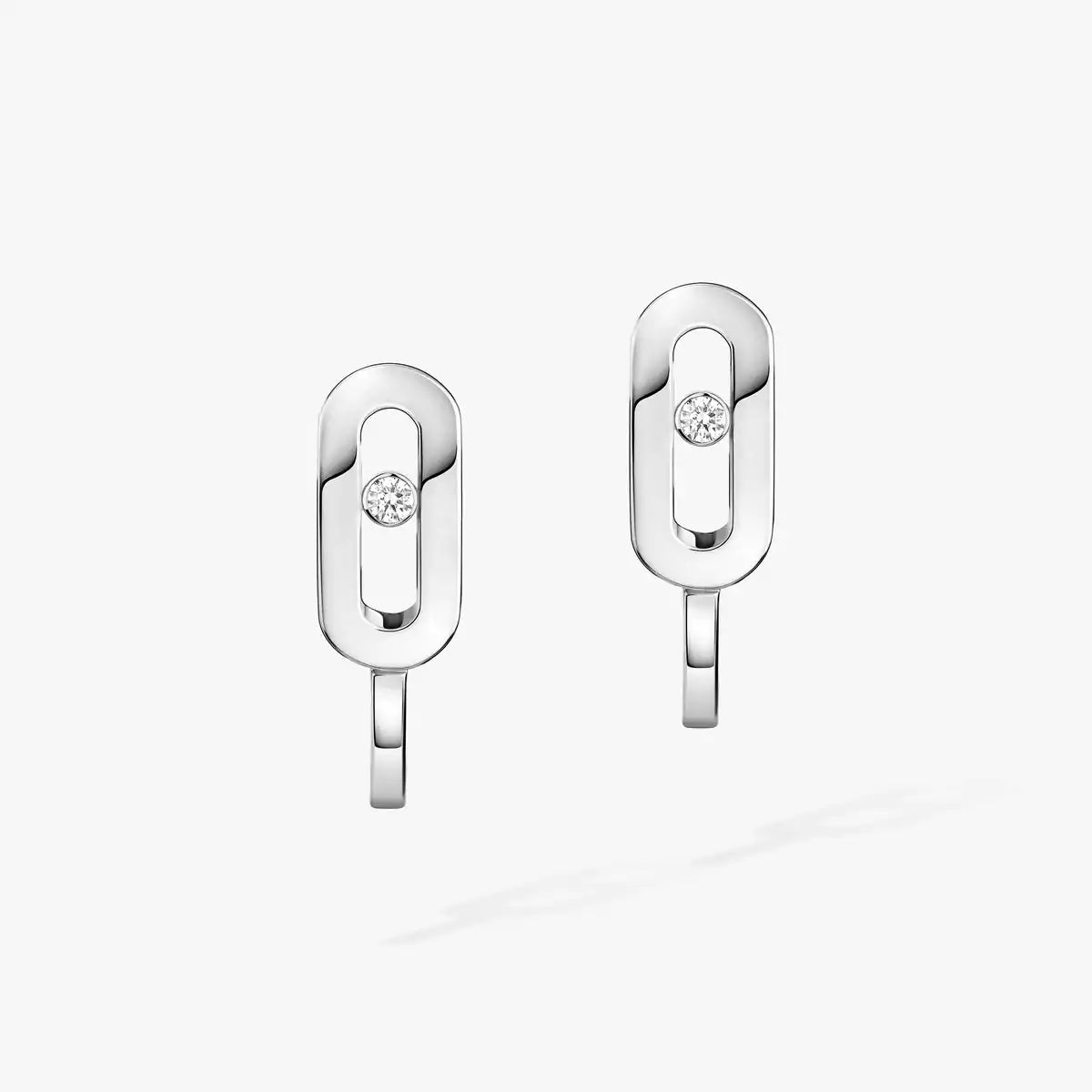 [OrnoraJewelry]Diamond Mini Hoop Earrings Move Classique