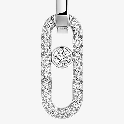 [OrnoraJewelry]Move Link Diamond Earrings