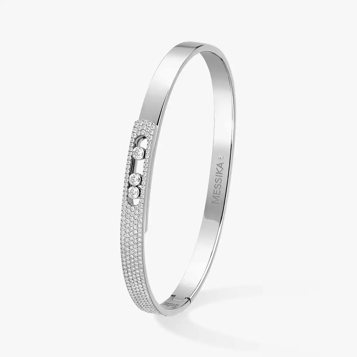 [Ornora Jewelry]Move Noa Rose Gold Pavé Diamond Bangle Bracelet
