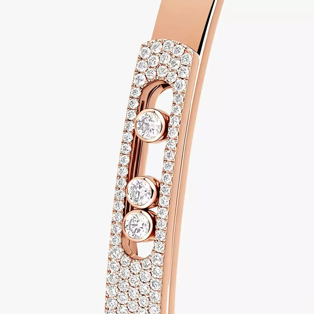 [Ornora Jewelry]Move Noa Rose Gold Pavé Diamond Bangle Bracelet