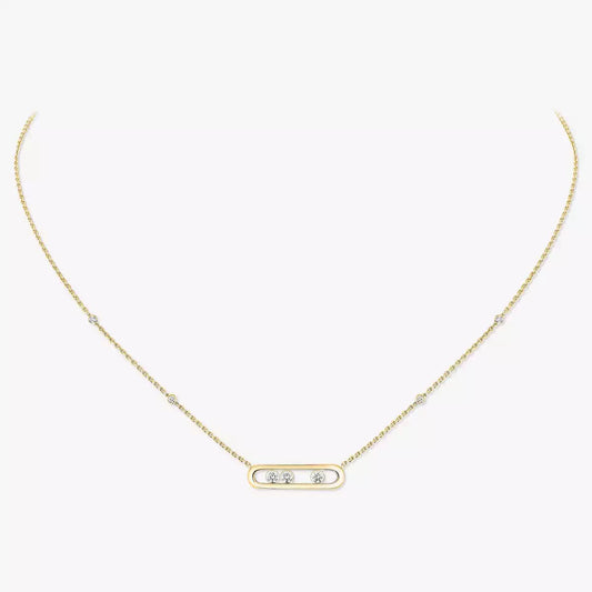 [Ornora Jewelry] Baby Move Gold Diamond Necklace