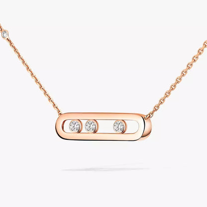 [Ornora Jewelry] Baby Move Gold Diamond Necklace