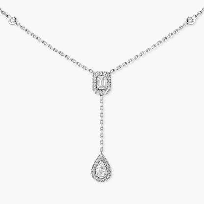 [Ornora Jewelry]Gold Diamond Tie Necklace