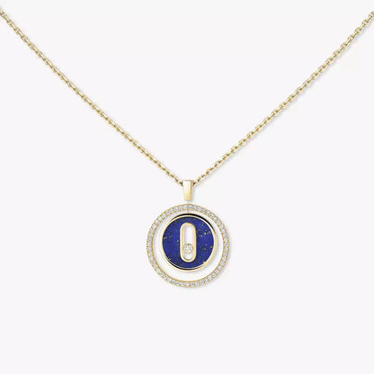[OrnoraJewelry]Lucky Move Diamond Necklace in Rose Gold and White Mother-of-Pearl