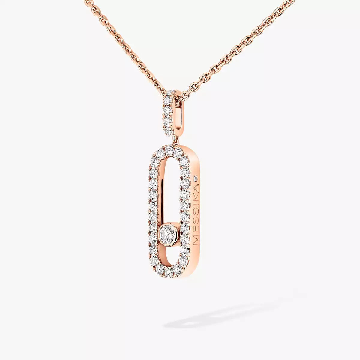 [Ornora Jewelry]Move Uno Diamond Necklace in Rose Gold