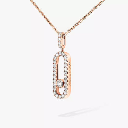 [Ornora Jewelry]Move Uno Diamond Necklace in Rose Gold
