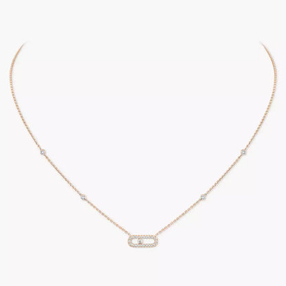 [Ornora Jewelry]Diamond Necklace Move Uno