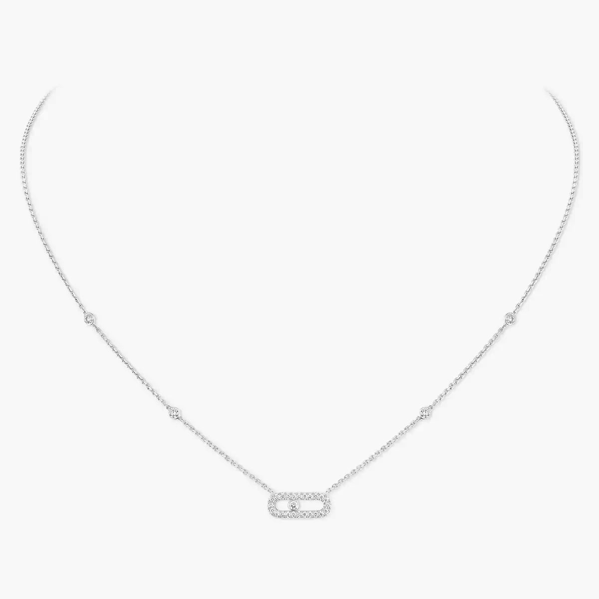 [Ornora Jewelry]Diamond Necklace Move Uno