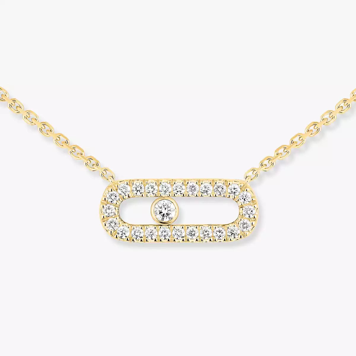[Ornora Jewelry]Diamond Necklace Move Uno