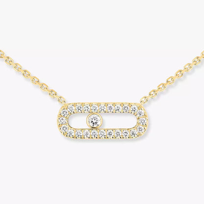 [Ornora Jewelry]Diamond Necklace Move Uno