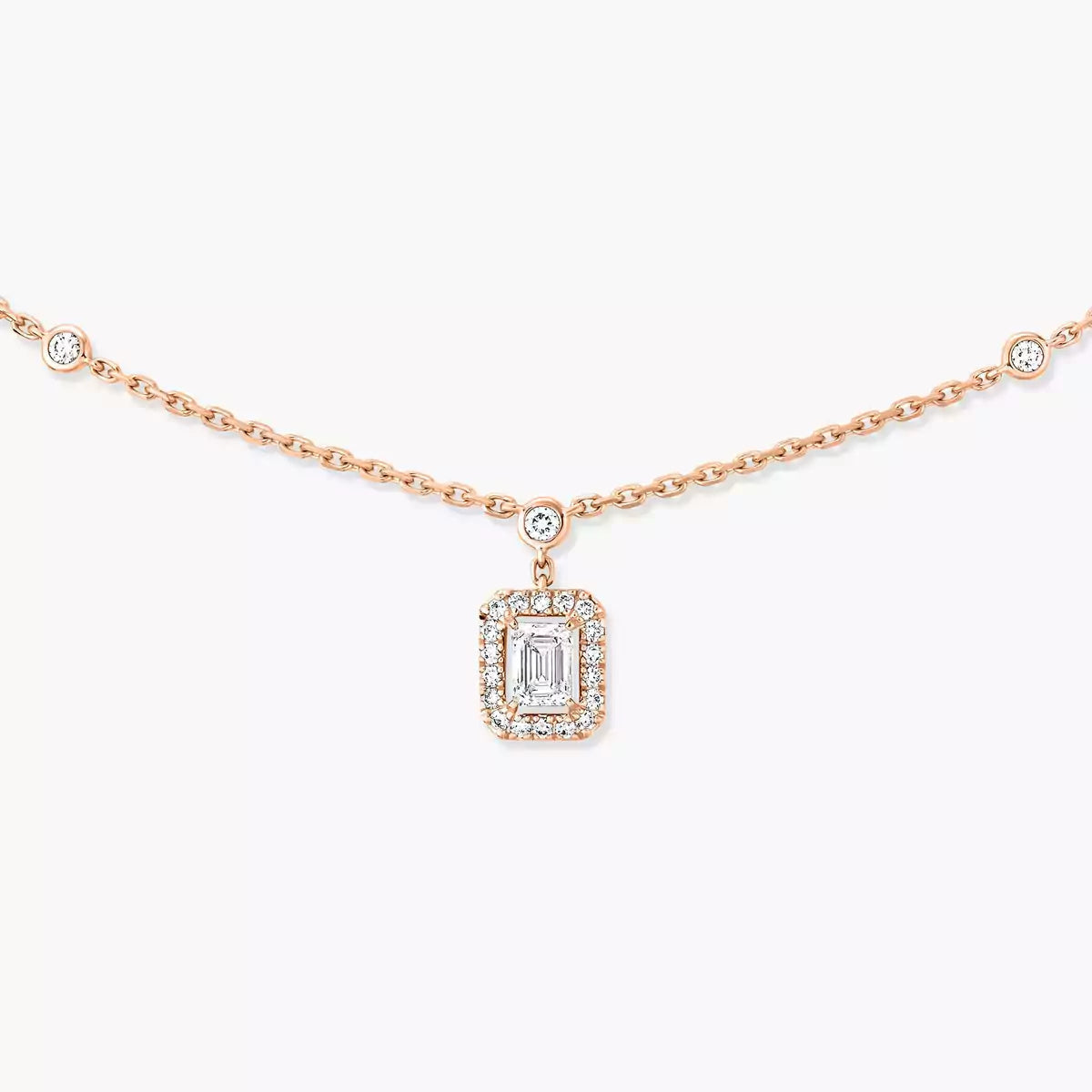[Ornora Jewelry]My Twin Diamond Necklace in Silver