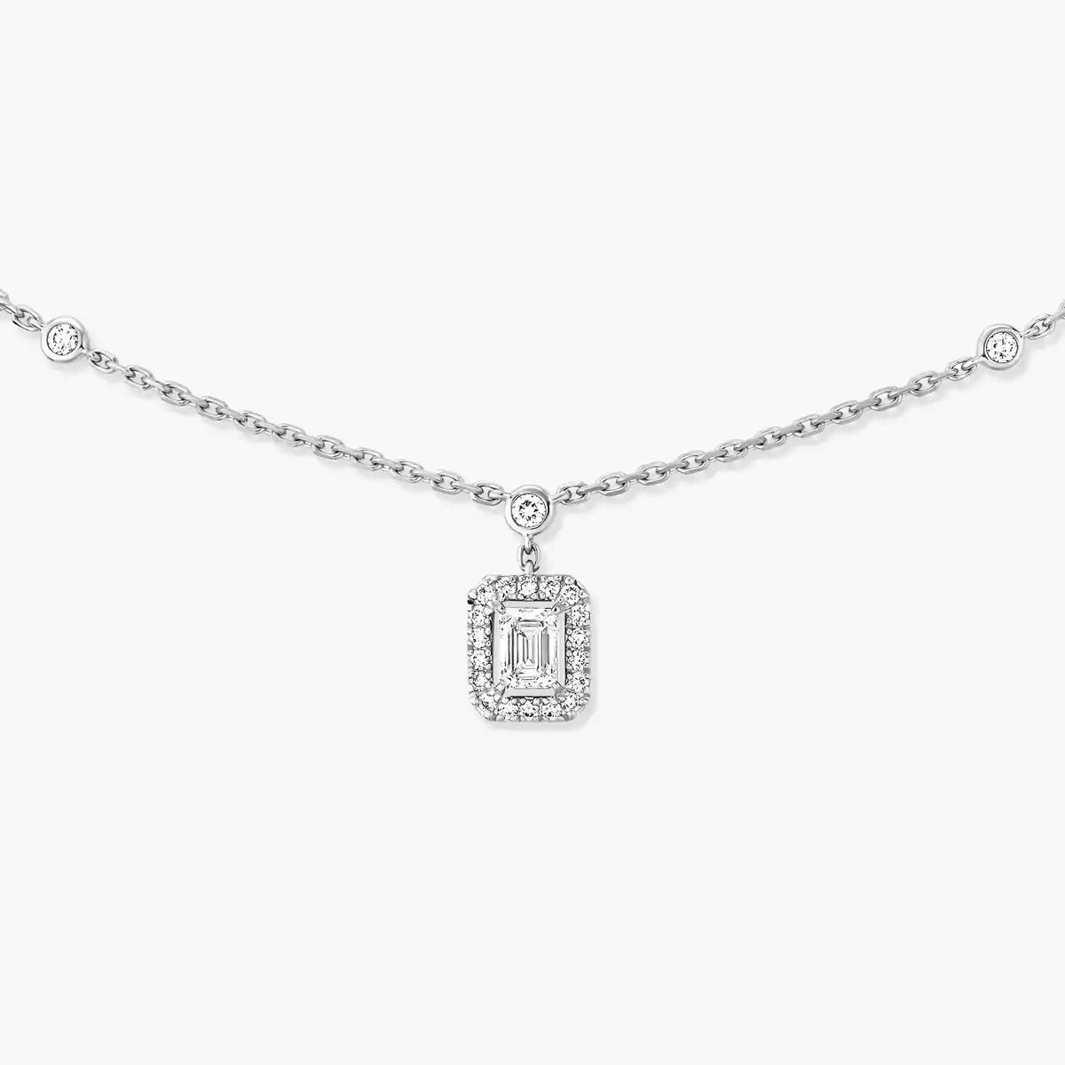 [Ornora Jewelry]My Twin Diamond Necklace in Silver