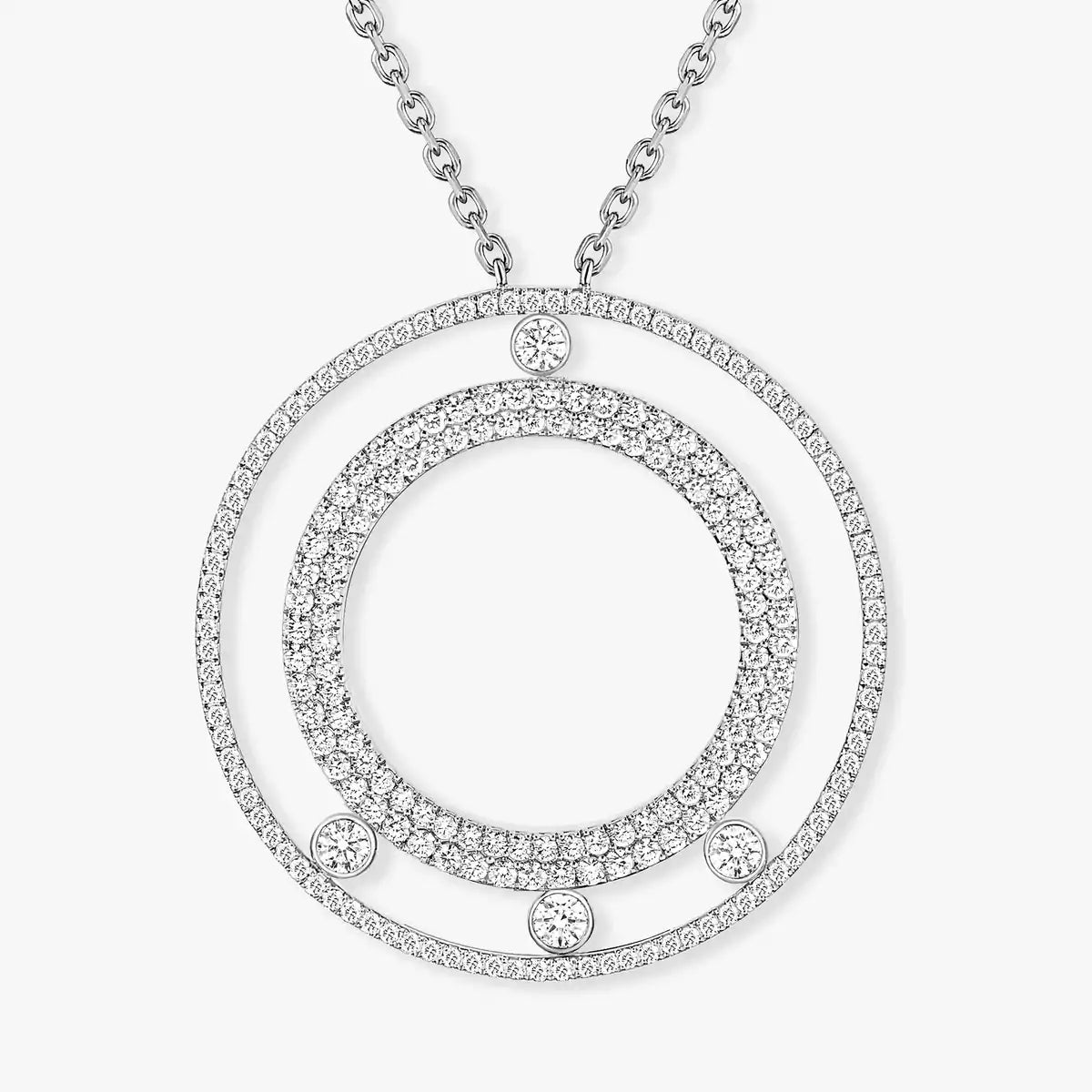 [OrnoraJewelry]Move Romane Long Pave_-Set Diamond Necklace