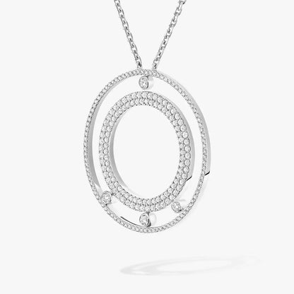[OrnoraJewelry]Move Romane Long Pave_-Set Diamond Necklace