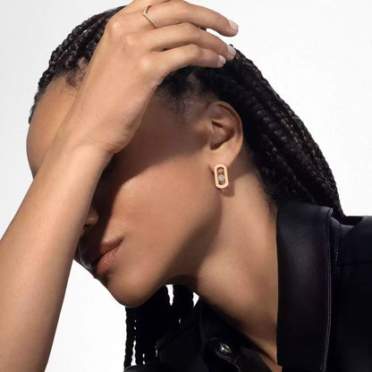 [OrnoraJewelry]So Move Diamond Earrings in Yellow Gold