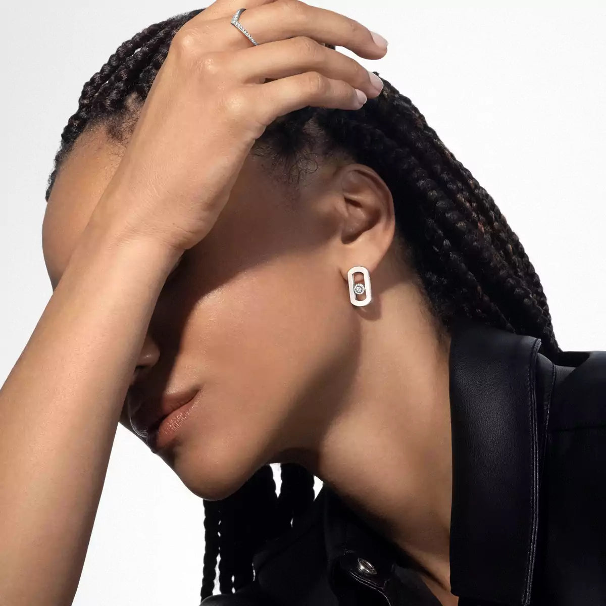 [OrnoraJewelry]So Move Diamond Earrings in Yellow Gold