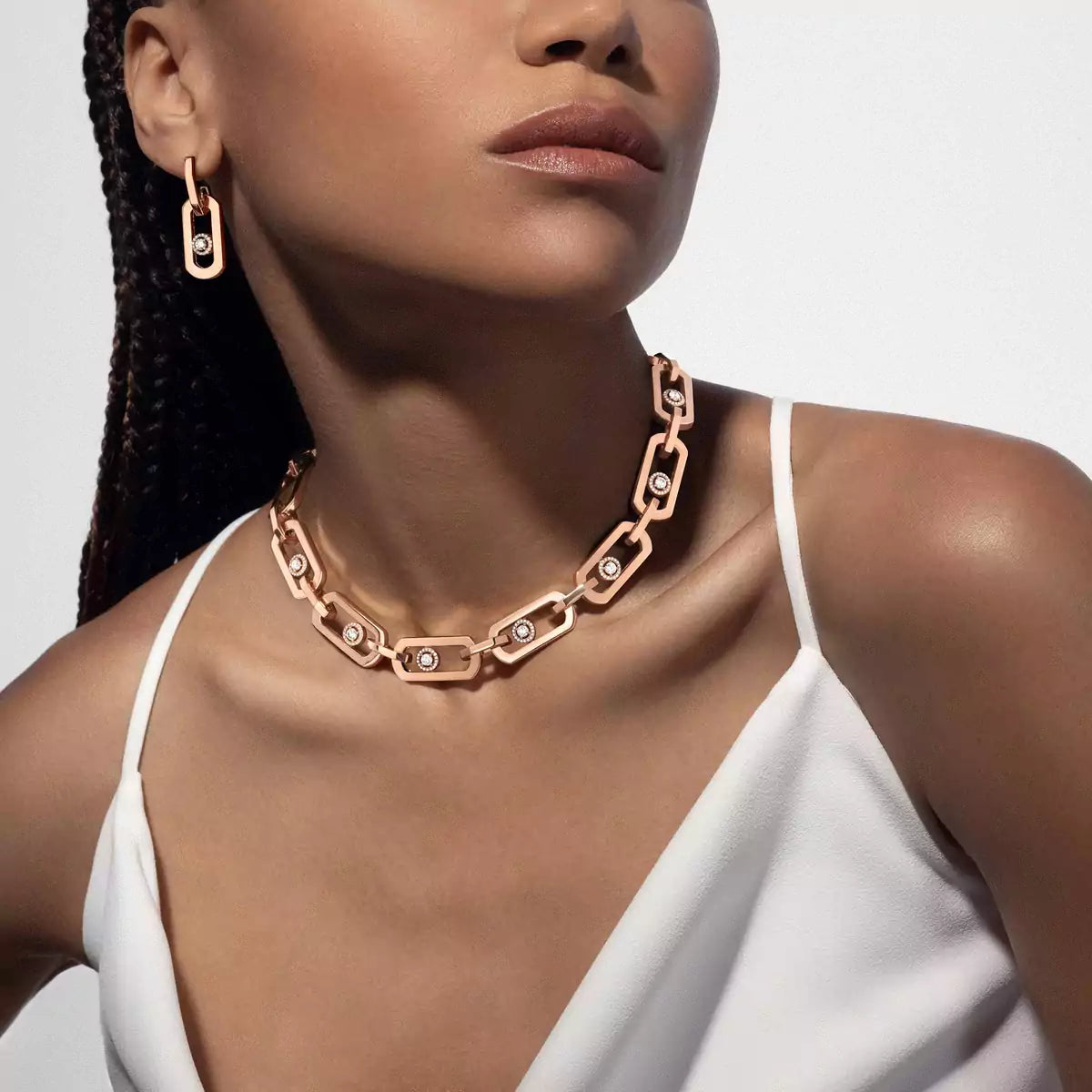 [OrnoraJewelry] So Move XL Diamond Hoop Earring