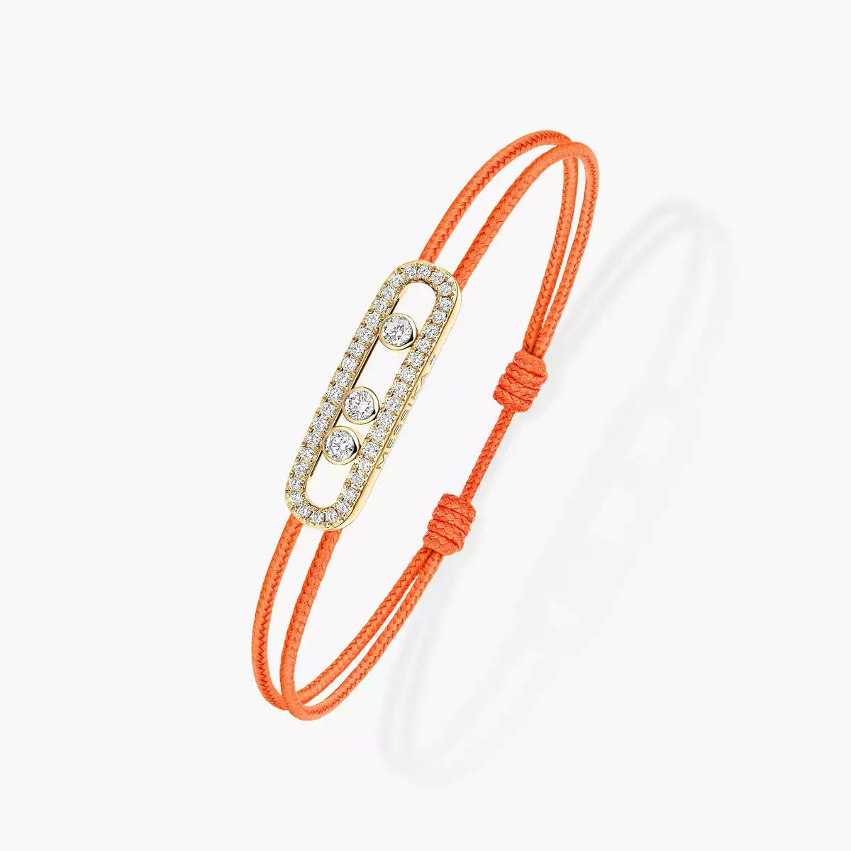 [Ornora Jewelry]MK Care(s) pink cord pavé bracelet