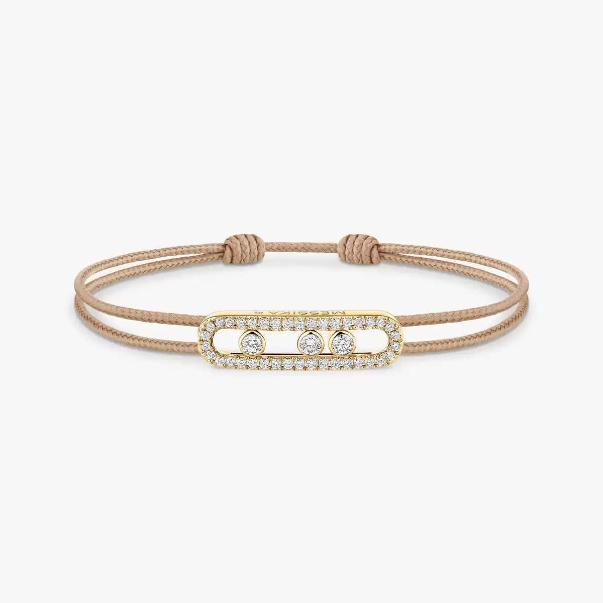 [Ornora Jewelry]MK Care(s) pink cord pavé bracelet