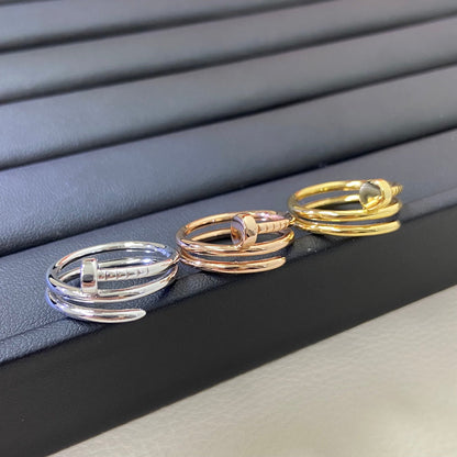 [OrnoraJewelry]SMOOTH THREE-BAND NAIL RING