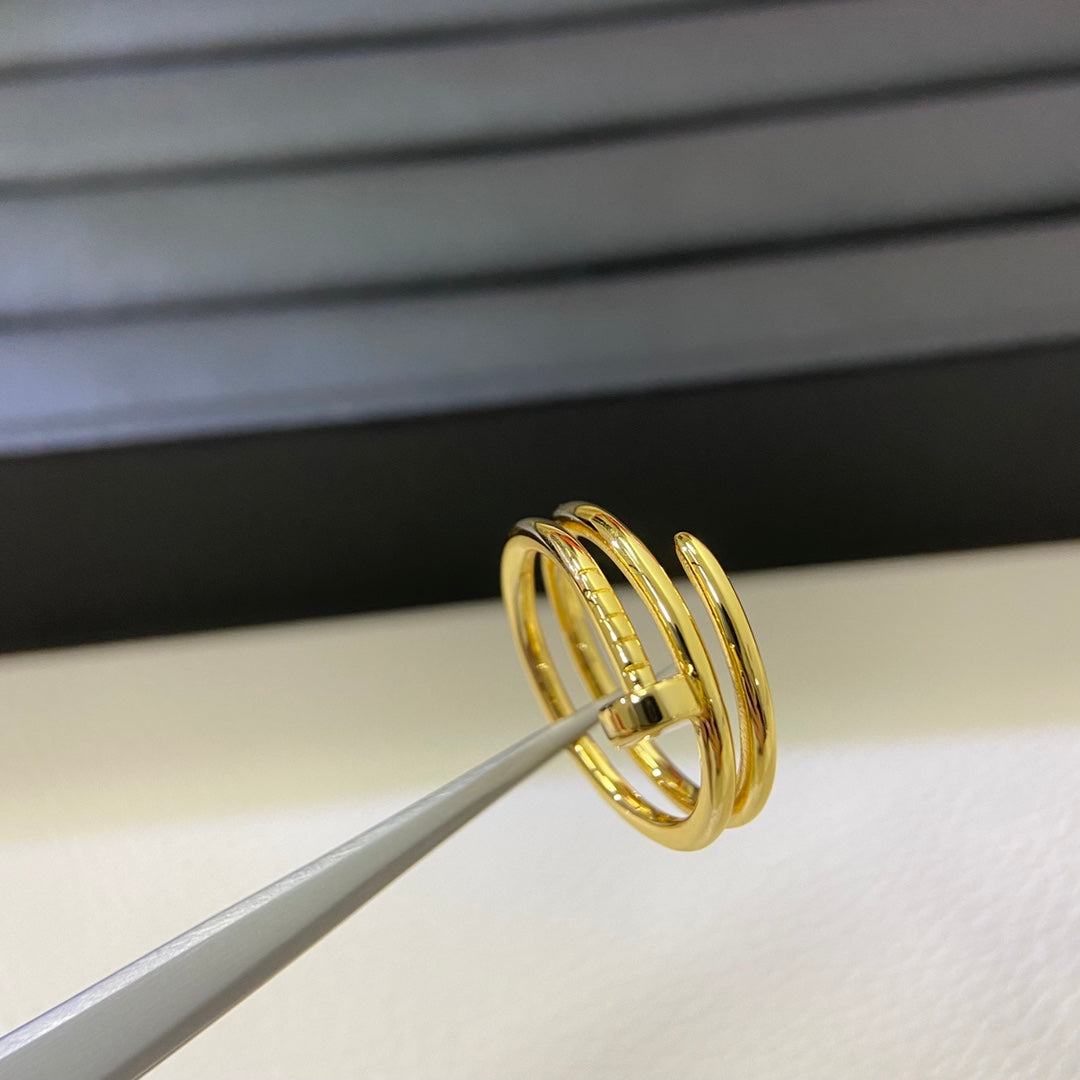 [OrnoraJewelry]SMOOTH THREE-BAND NAIL RING