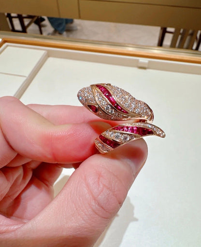 [OrnoraJewelry]BRAND NEW LUXURY RED SNAKE RING