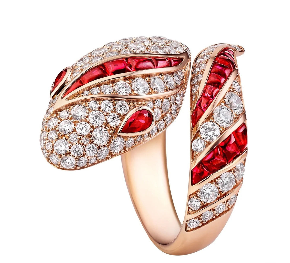 [OrnoraJewelry]BRAND NEW LUXURY RED SNAKE RING