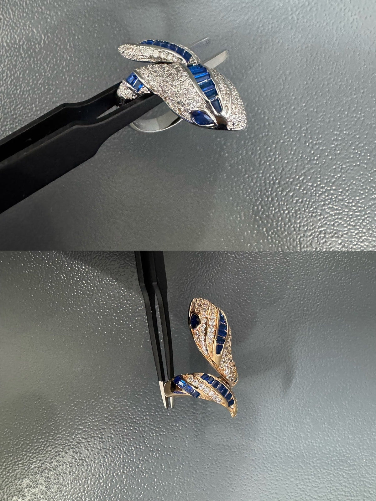 [OrnoraJewelry]BRAND NEW LUXURY BLUE SNAKE RING