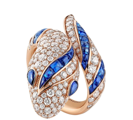 [OrnoraJewelry]BRAND NEW LUXURY BLUE SNAKE RING