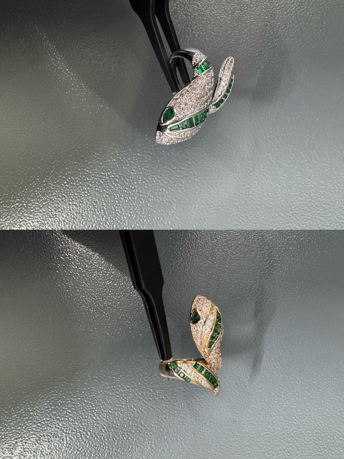 [OrnoraJewelry]BRAND NEW LUXURY GREEN SNAKE RING