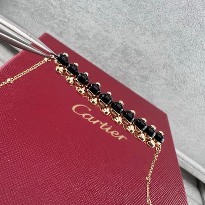 [OrnoraJewelry]NEW STUD COLORED GEM PENDANT NECKLACE
