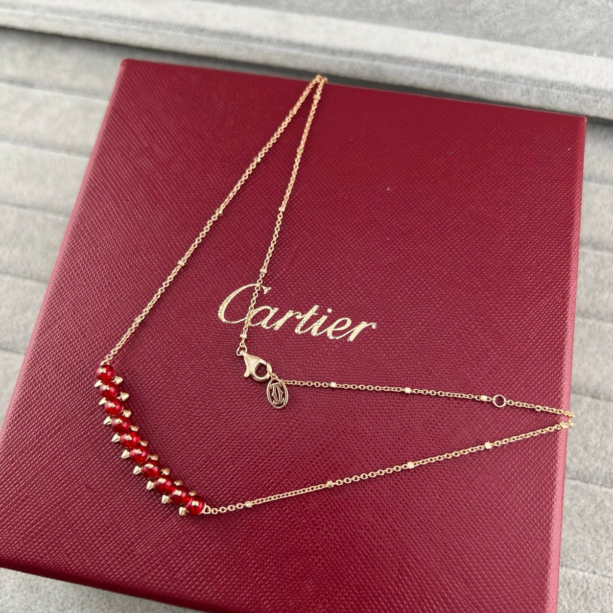 [OrnoraJewelry]NEW STUD COLORED GEM PENDANT NECKLACE