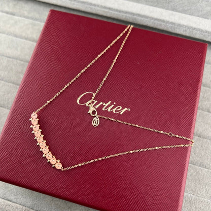 [OrnoraJewelry]NEW STUD COLORED GEM PENDANT NECKLACE