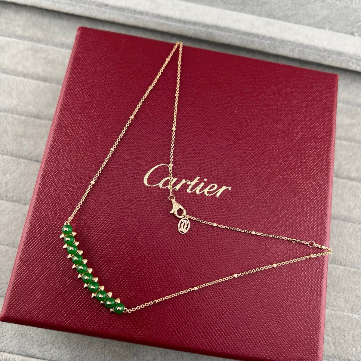 [OrnoraJewelry]NEW STUD COLORED GEM PENDANT NECKLACE
