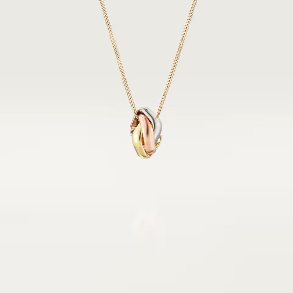 [OrnoraJewelry]TRINITY CUSHION NECKLACE COLLECTION